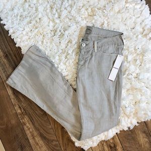 Hudson Ferris Wide Leg Flare Linen pants
